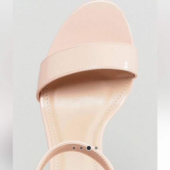 Patent Block Heeled Sandals - Picture 2 of 8